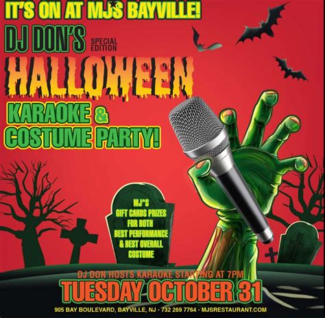 Halloween Karaoke & Costume Party - Ocean County Tourism