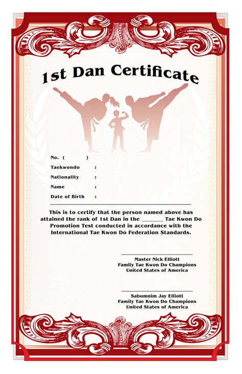 Design: Black Belt Certificate Design | The Art of Anthony Sell