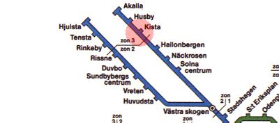 Kista station map - Stockholm metro