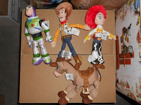 Disney store Bean Bag Plush Toy Story lot of 4 Woody Buzz jessie bullseye NEW | #1920229062