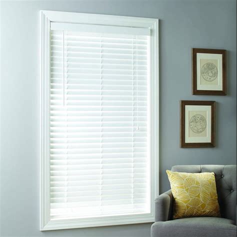 Better Homes & Gardens 2-inch Cordless Faux Wood Blinds, White, Multiple Sizes - Walmart.com ...