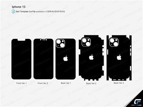 iPhone 13 (2021) Cut File Template | CutFileLabs