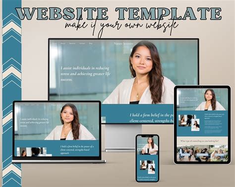 Therapy Squarespace Website Template Website Template Design for ...