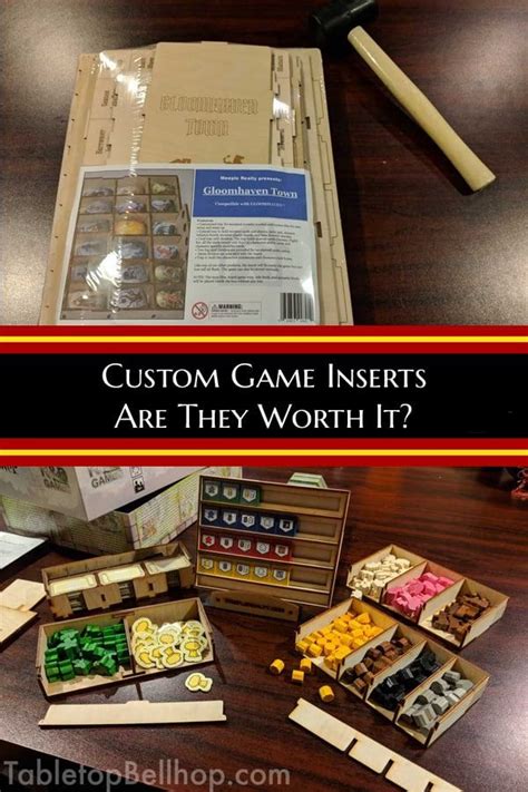 an assortment of game inserts on a table with the words custom game ...