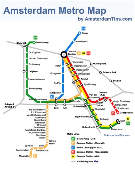 Amsterdam Metro Guide | Amsterdam Metro Map