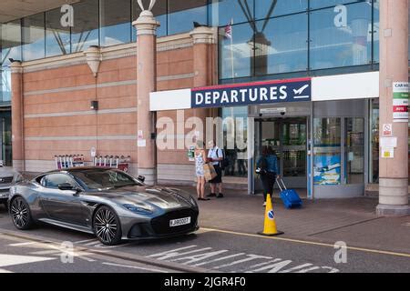 Jersey Airport Departures The Channel Islands Stock Photo - Alamy