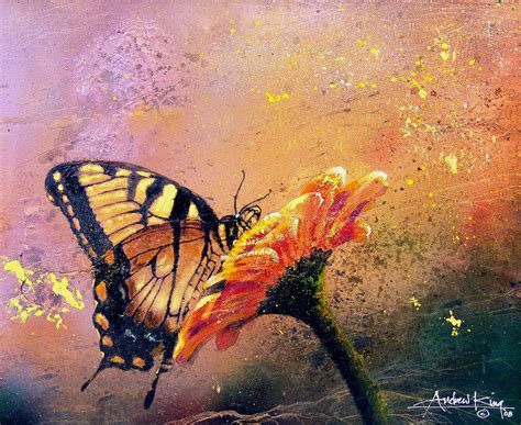 Butterfly Painting by Andrew King