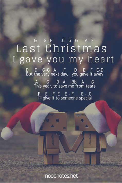 Last Christmas I Gave You My Heart Piano Sheet Music