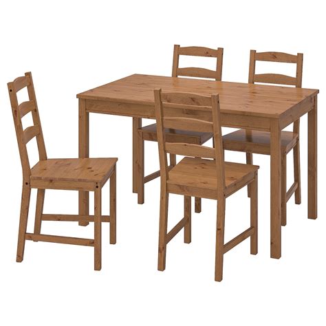JOKKMOKK table and 4 chairs, antique stain - IKEA