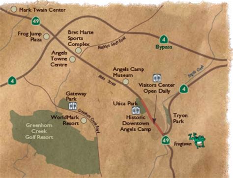 Map of Angels Camp | Destination Angels Camp