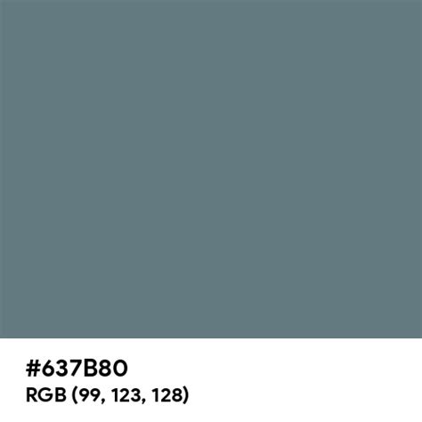 Cadet Grey color hex code is #637B80