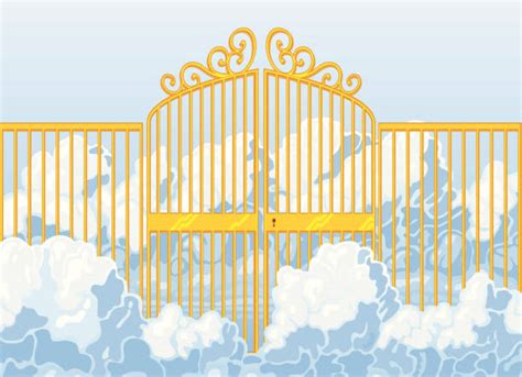 Golden Gates Of Heaven Cartoon Illustrations, Royalty-Free Vector ...