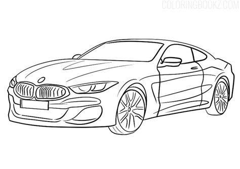 a drawing of a bmw car