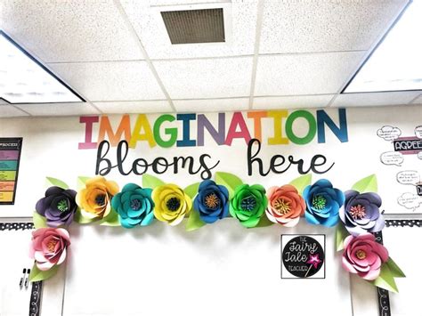 Classroom Setup - Amazing Classroom Decor - Flower Bulletin Board display in 2020 | Kindergarten ...