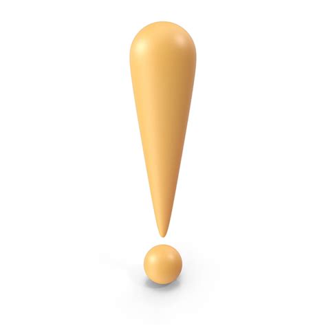 Yellow Exclamation Mark Symbol 3D Object 2298750597 | Shutterstock