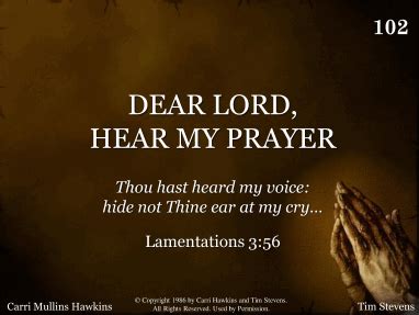 Dear Lord, Hear My Prayer | R. J. Stevens Music