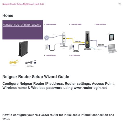 Home - Netgear Router Setup Nighthawk | Pearltrees