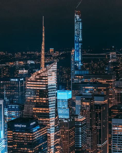 Aerial View of Buildings during Nighttime · Free Stock Photo