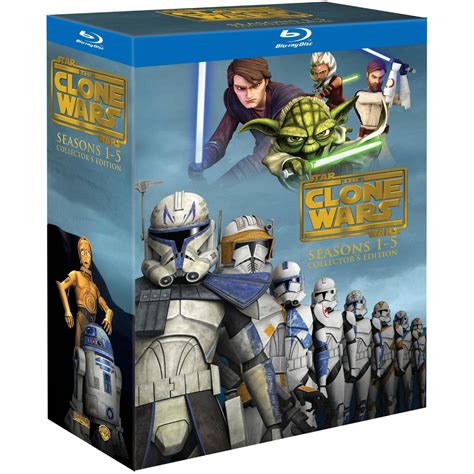 Star Wars: The Clone Wars: Seasons 1-5 Collector's Edition (Blu-ray) - Walmart.com