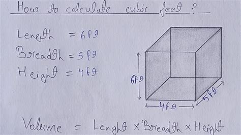 How to calculate cubic feet ? | How to find volume in cubic feet | - YouTube