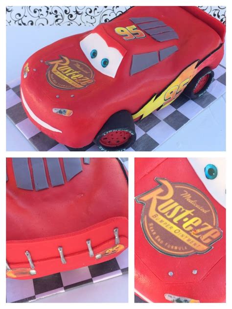 3D Lightning McQueen Cars Cake Tutorial - HowToCookThat : Cakes... | Recipe | Lightning mcqueen ...