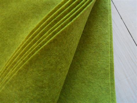 Felt 5 Sheets Craft Thin Felt Green Solid Color Patchwork cm | Etsy