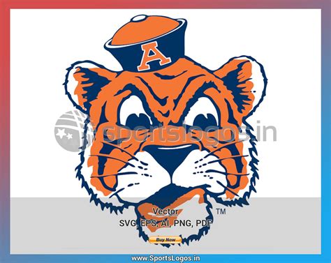 Auburn Tigers - 1957-1970, NCAA Division I (a-c), College Sports Vector ...