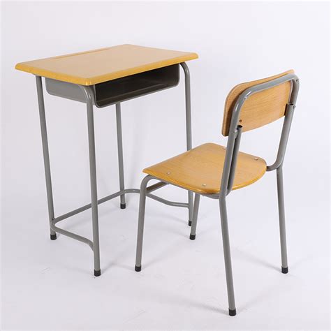 School Study Student Wooden Desk Chair Set MDF Plywood Werzalit ...