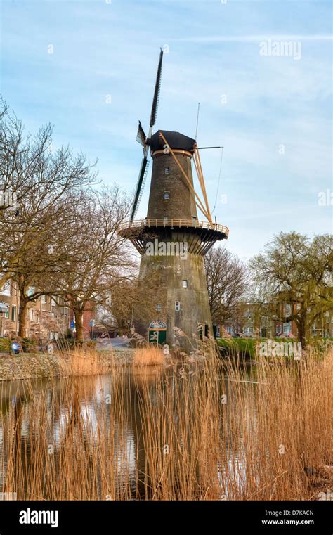 Schiedam, windmill, South Holland, Netherlands Stock Photo - Alamy