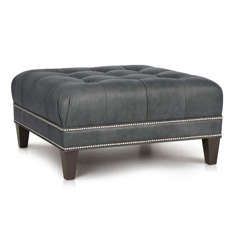 2351-50MD Square Tufted Leather Ottoman – Waunakee Furniture