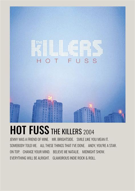 Hot Fuss - The Killers | Music poster ideas, Music album cover ...