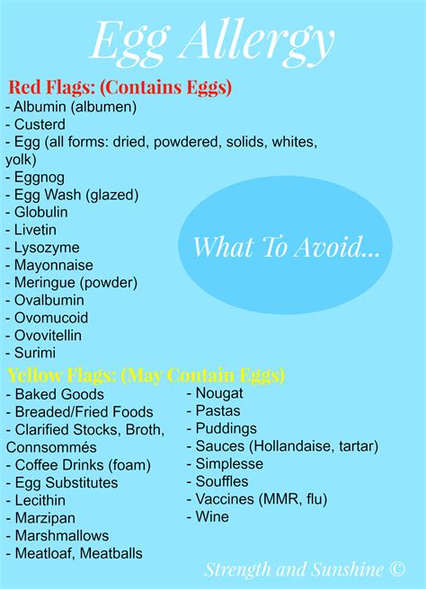 What To Avoid With An Egg Allergy - Strength and Sunshine