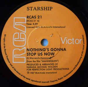 Starship - Nothing's Gonna Stop Us Now (1987, Vinyl) | Discogs