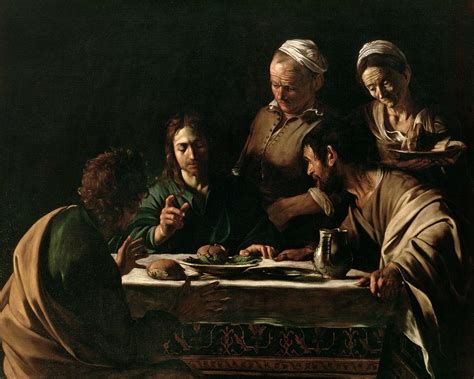 Supper at Emmaus by Michelangelo Merisi da Caravaggio Painting by Michelangelo Merisi da ...