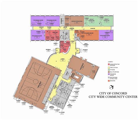 This is the layout of the new community center in Concord. Courtesy ...