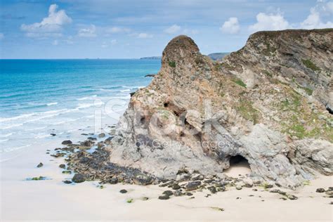 Whipsiderry Beach, Newquay, Cornwall Stock Photo | Royalty-Free ...