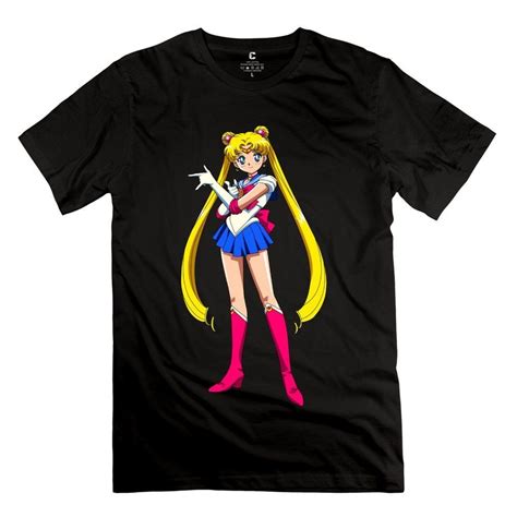 Amazon.com: Men Sailor Moon Custom 100% Cotton DeepHeather T-Shirts By ...