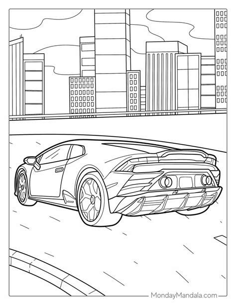 Car Coloring Pages Lamborghini