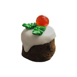 Decorated Christmas Pudding (Box of 6) - Cake Van