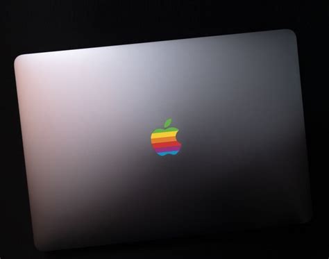 Retro Apple Logo Sticker Macbook Pro Logo Macbook Air Sticker - Etsy