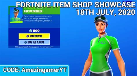 *NEW* PAR PATROLLER SKIN | FORTNITE ITEM SHOP SHOWCASE (18/07/2020 ...