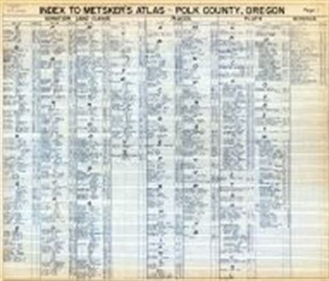 Polk County 1962 Oregon Historical Atlas