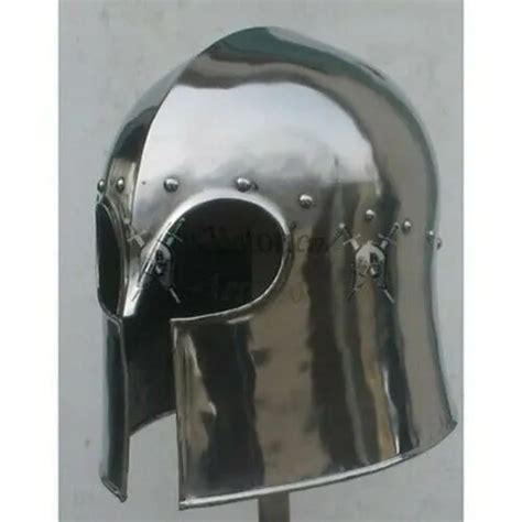 MEDIEVAL BARBUTA HELMET Great Knight Templar Helmet Replica AD17 SCA LARP 18GA $99.99 - PicClick