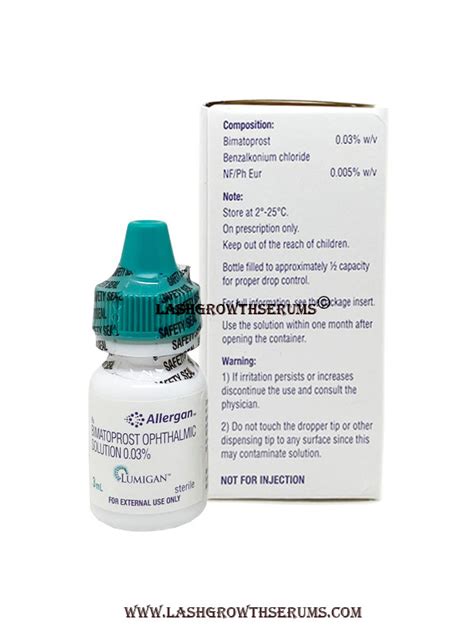 Lumigan 0.03% Eye Drop | Generic Bimatoprost | LashGrowthSerums