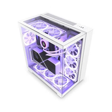 Nzxt H9 Elite Atx Mid Tower Cabinet White | PC Studio