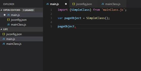 Visual Studio Code Intellisense Javascript import - Stack Overflow