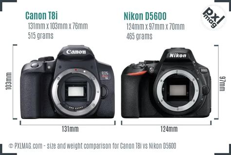 Canon T8i vs Nikon D5600 Full Comparison - PXLMAG.com