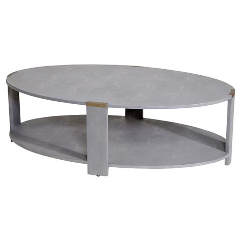 Darren Regency Grey Faux Shagreen Coffee Table | Kathy Kuo Home