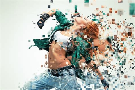 Pixelated Photoshop Action, Actions and Presets Including: dispersion & pixels - Envato Elements