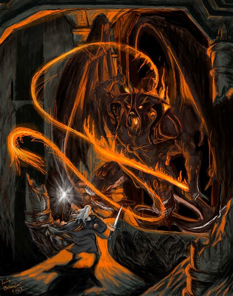 ArtStation - gandalf vs balrog